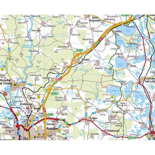 Nástěnná mapa Jihočeský kraj PF150