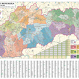 Administrativní nástěnná mapa Slovenska

