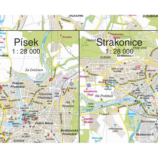 Nástěnná mapa Jihočeský kraj PF150