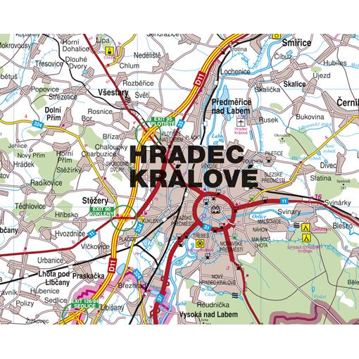 Nástěnná mapa Královéhradecký kraj (PF) - 2. jakost