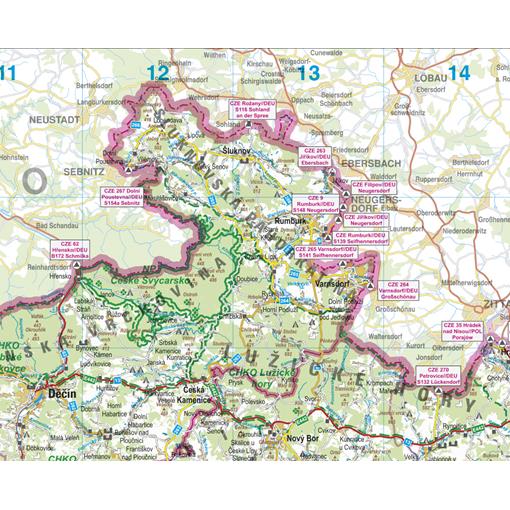 Silniční nástěnná mapa ČR PF300 - 2. jakost