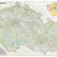 Silniční nástěnná mapa ČR PF300 - 2. jakost