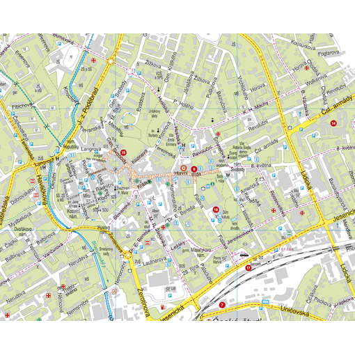 mapa zábřeh Nástěnná mapa Šumperk, Mohelnice, Zábřeh | Nástěnné mapy.cz