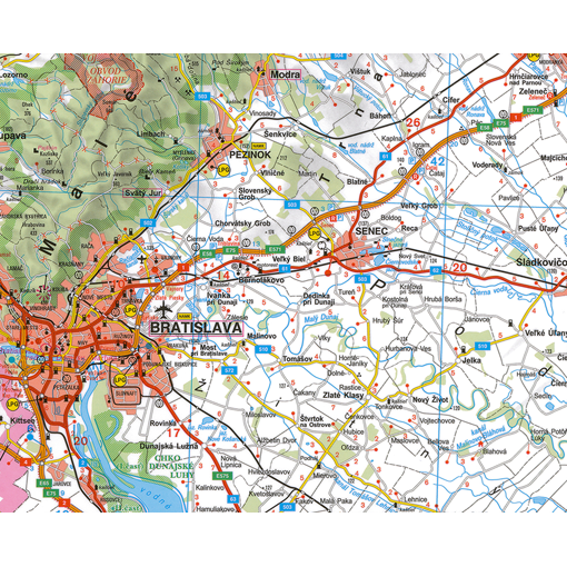 Mapa Slovenska Nastenna