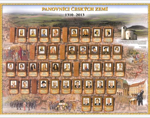 Poster Panovníci Českých zemí 1310-2013