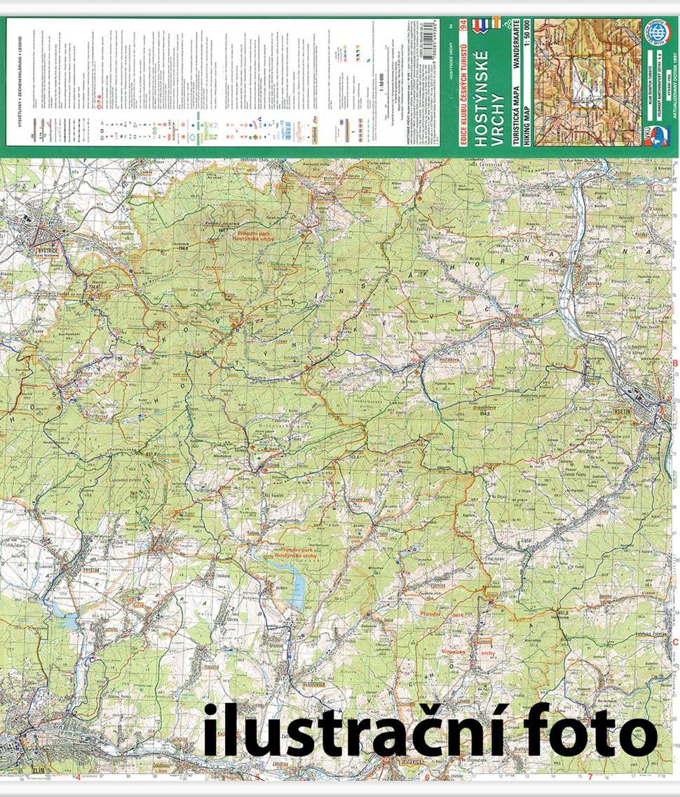 Nástěnná mapa Pošumaví – Prachaticko - turistická (70)