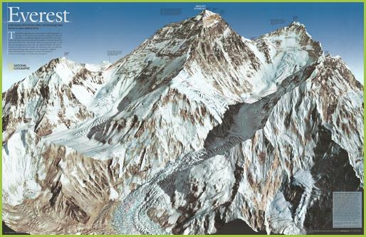 Mapa Mount Everest